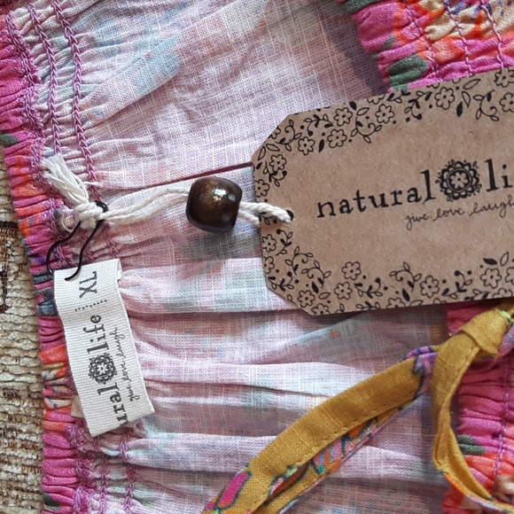 Natural Life Camille Swing Crop Top Size XL New With Tags - Picture 3 of 9